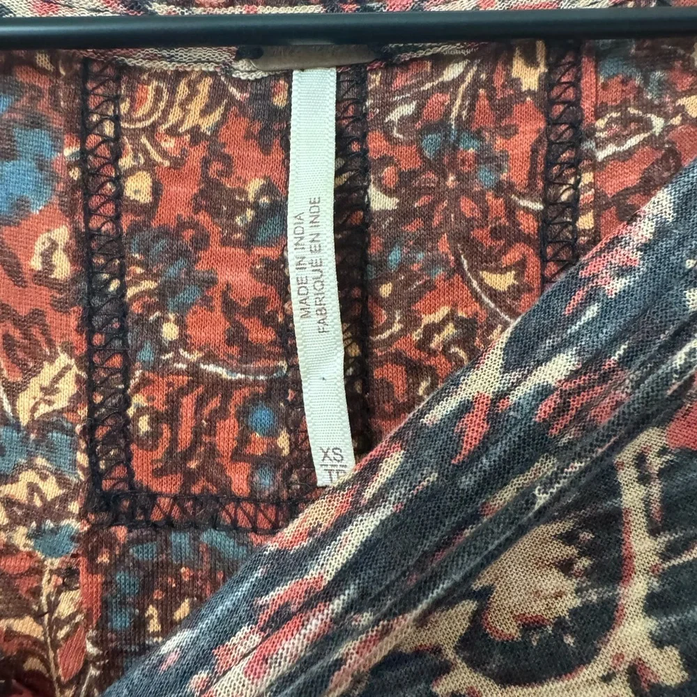 Free People High Tide Printed Tee Midnight Combo - XS - Picture 3 of 5